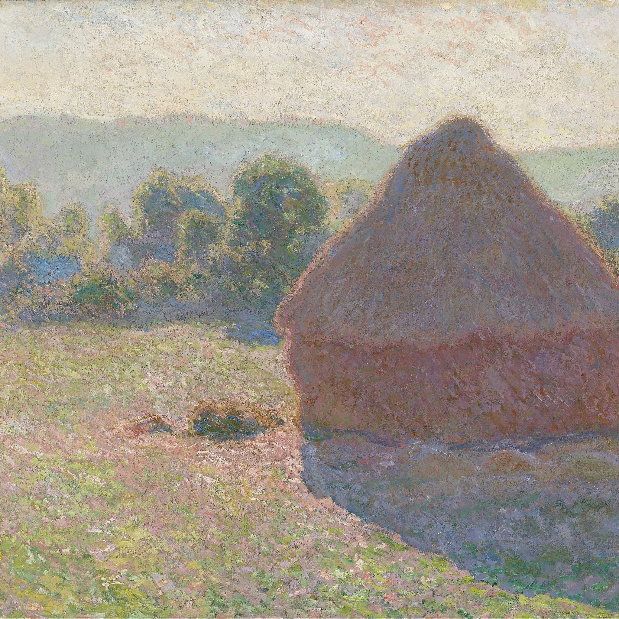 Meules, milieu du jour - Claude Monet