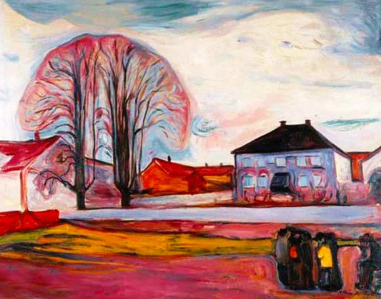 Maison à Aasgaardstrand - Edvard Munch