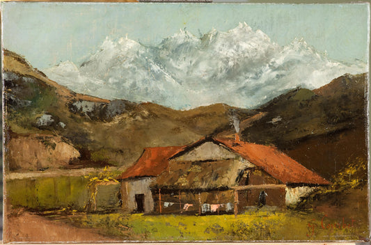 Cabane de paysans dans la montagne - Gustave Courbet