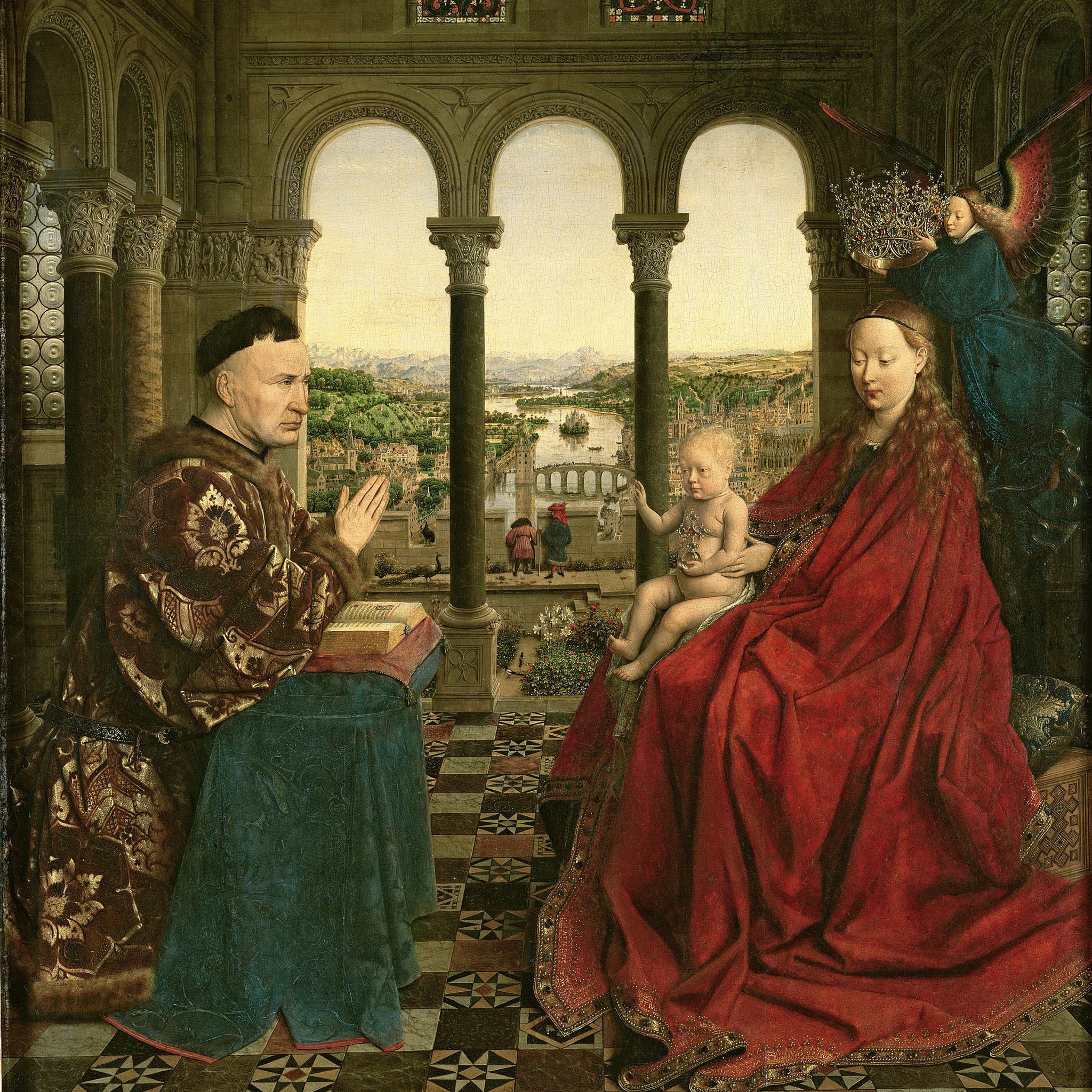La Vierge avec le Chancelier Rolin - Jan Van Eyck