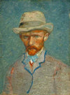 Autoportrait avec un chapeau de paille gris - Van Gogh