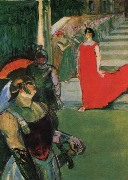 Messaline à l'escalier et ses compagnons - Toulouse Lautrec