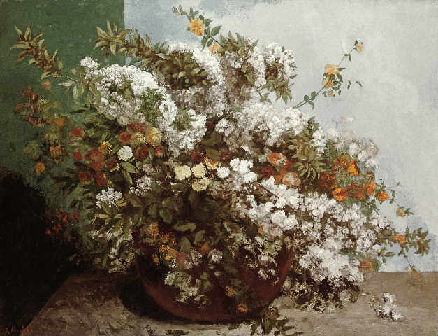 Nature morte aux fleurs - Gustave Courbet