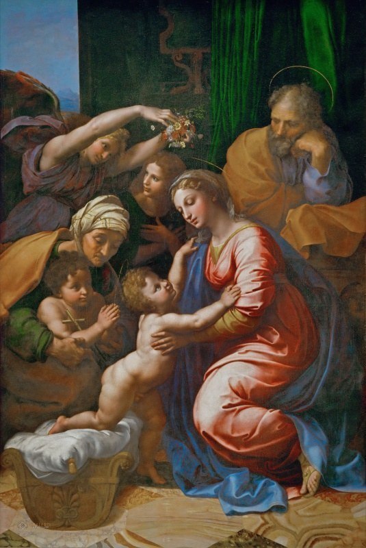 La grande sainte famille de Franz I - Raphaël (peintre)