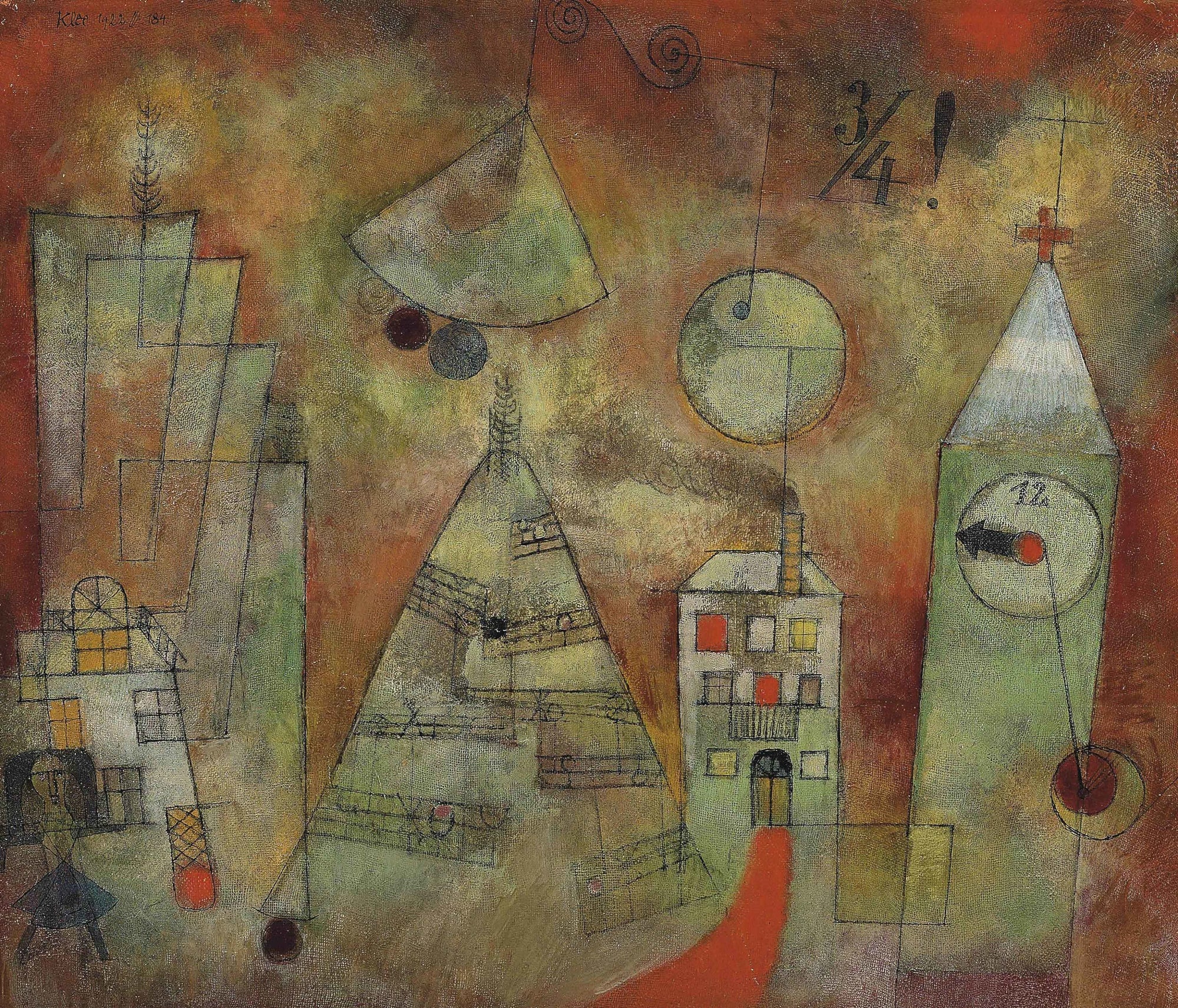 Heure fatidique à midi trois quarts - Paul Klee