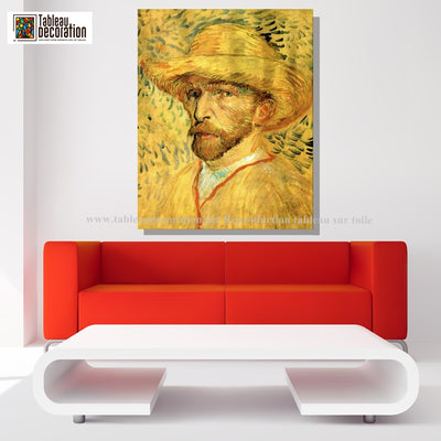 Autoportrait au chapeau de paille - Vincent van Gogh