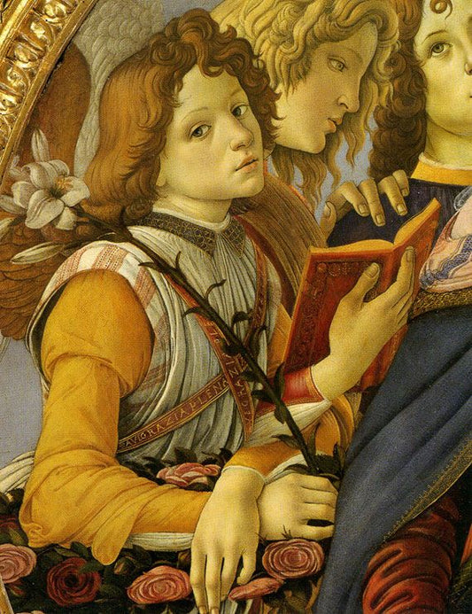 Têtes du groupe d'anges - Sandro Botticelli