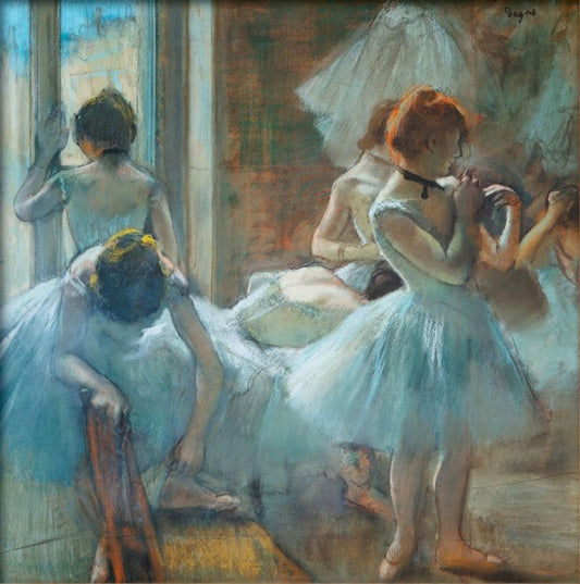 Danseurs bleus dans l'intervalle - Edgar Degas