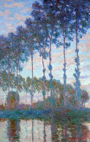 Peupliers au bord de l'Epte, effet du soir - Claude Monet