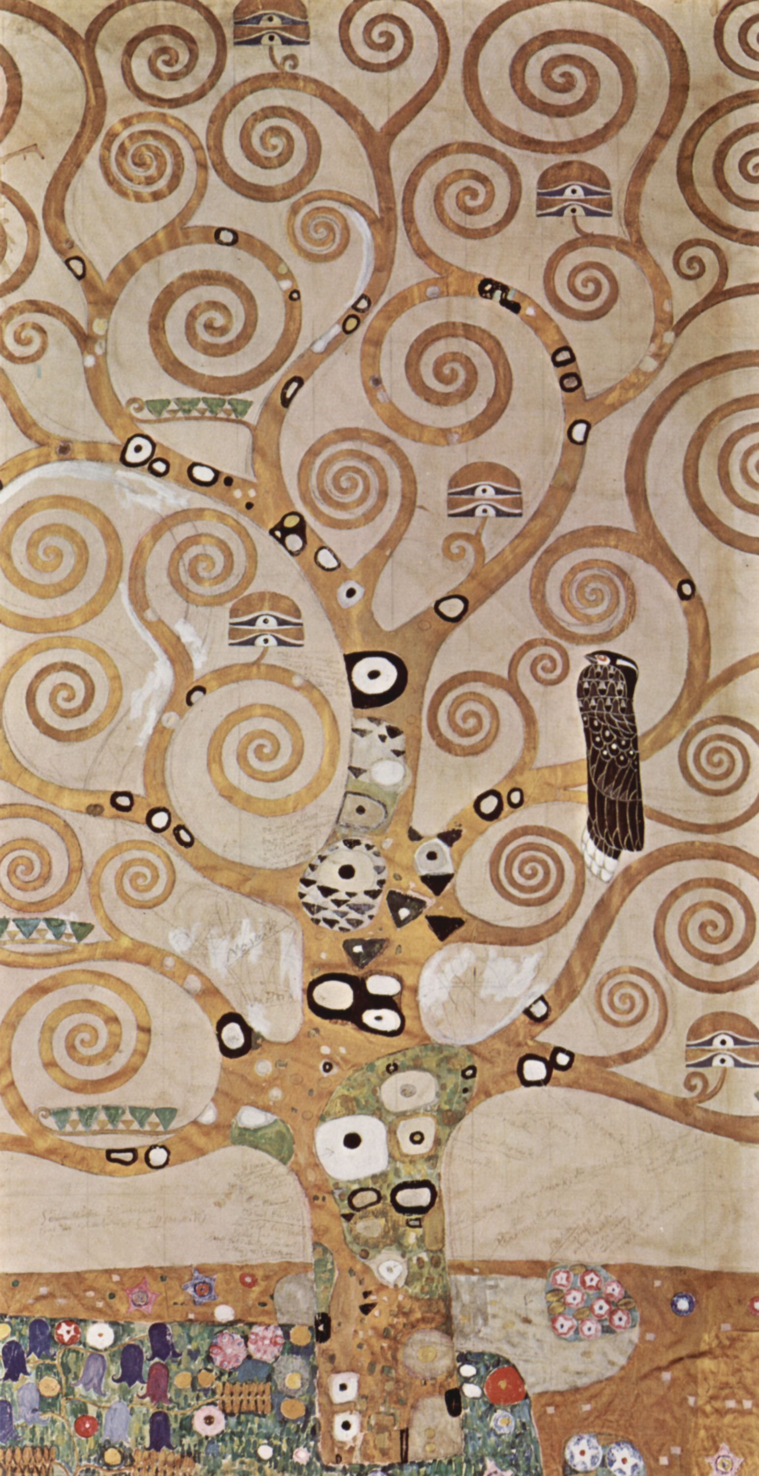 L'arbre de vie, section centrale (détail) - Gustav Klimt
