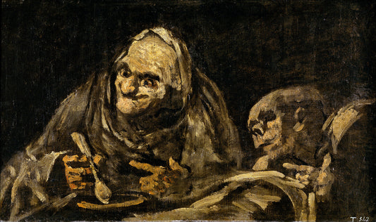 Deux vieux hommes qui mangent - Francisco de Goya