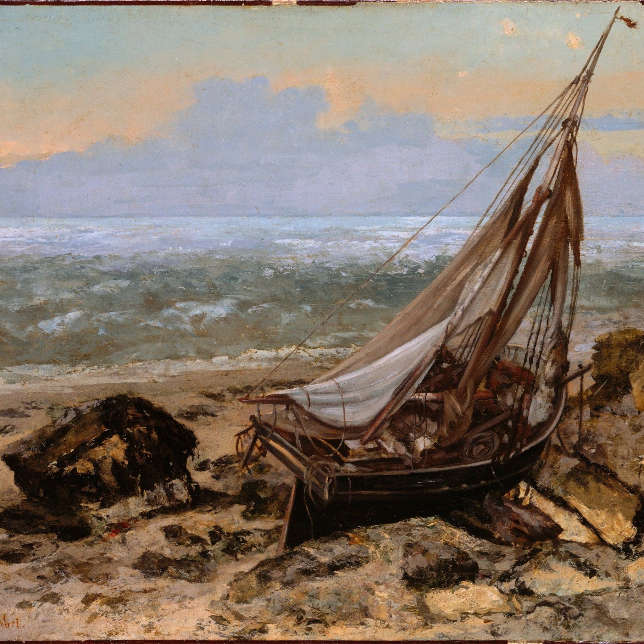 Bateau de pèche - Gustave Courbet