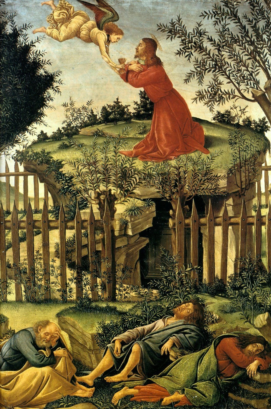 Le Christ au Mont des Oliviers - Sandro Botticelli
