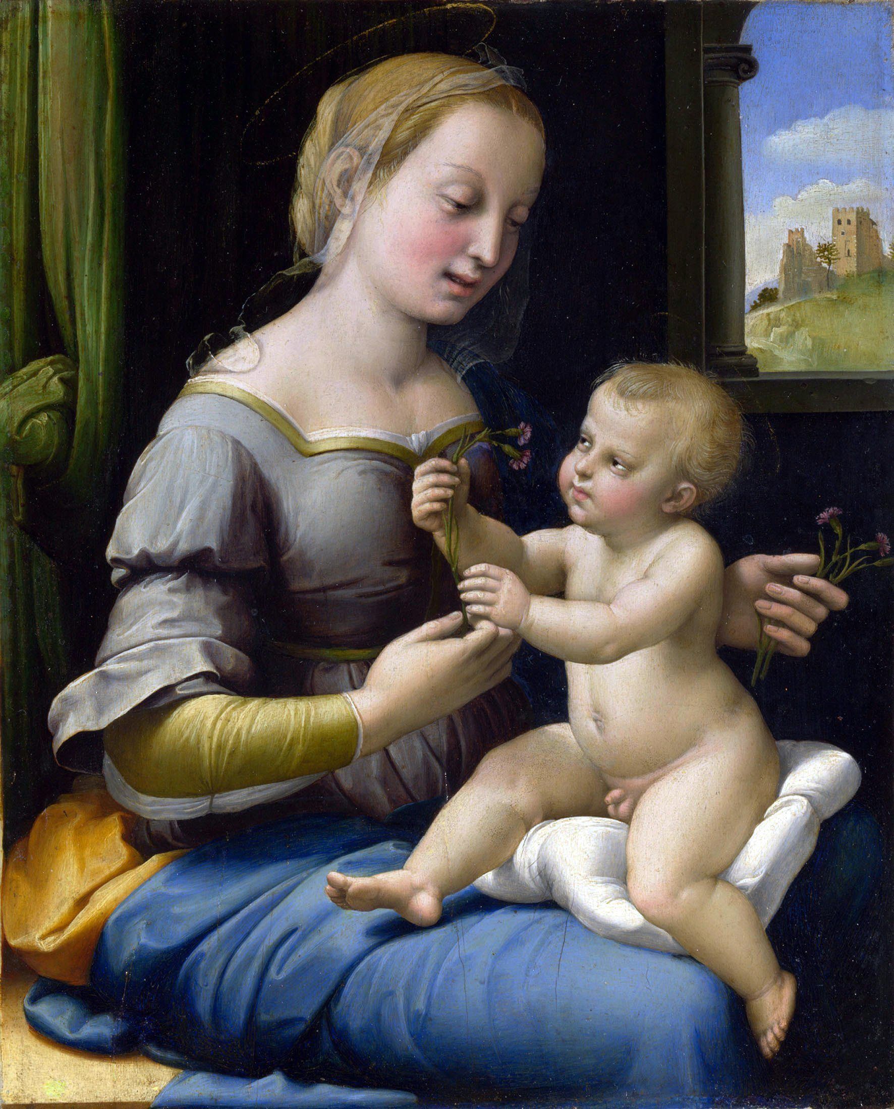 La Vierge aux œillets - Raphaël (peintre)