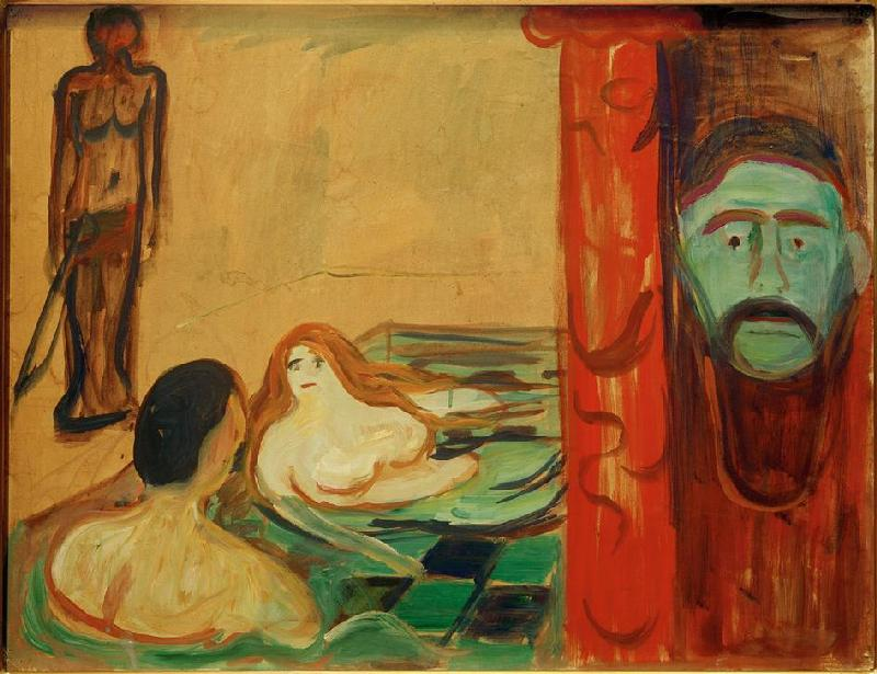 La jalousie dans le bain - Edvard Munch