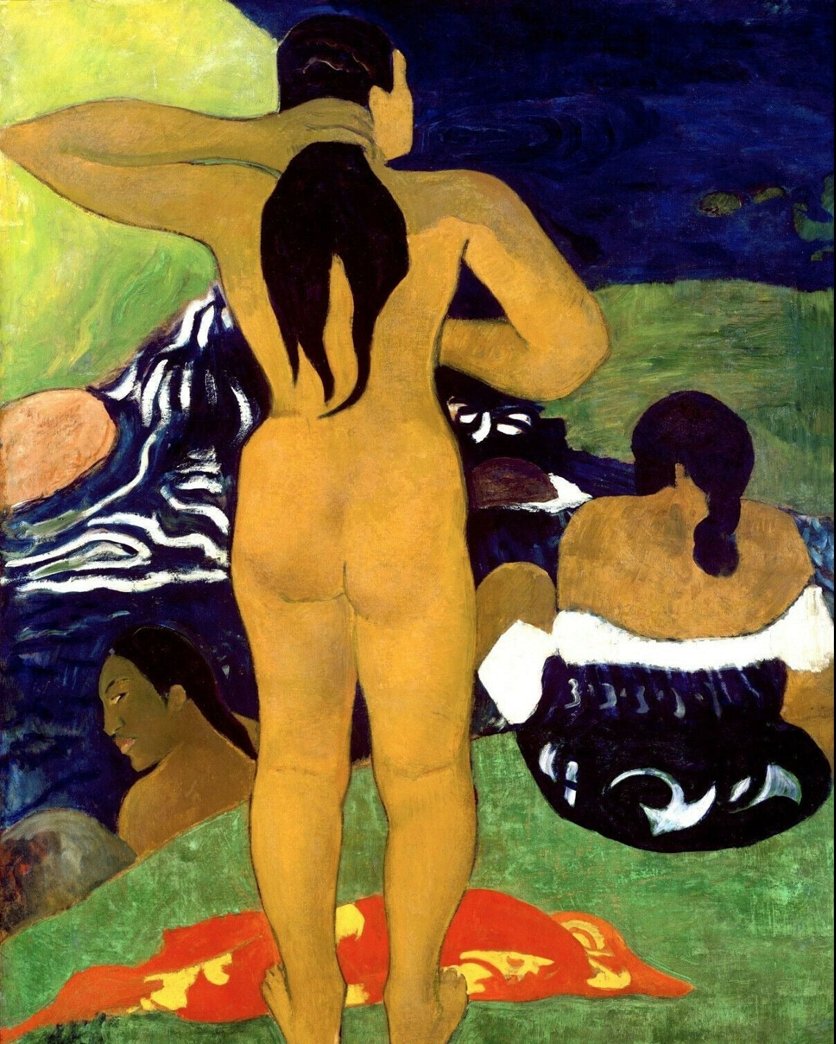 Tahiti gouttières baignant - Paul Gauguin