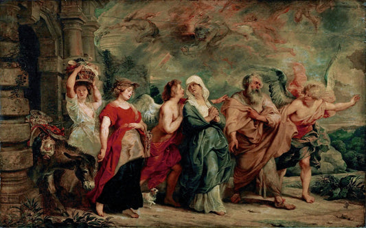 La famille de Lot quitte Sodome - Peter Paul Rubens