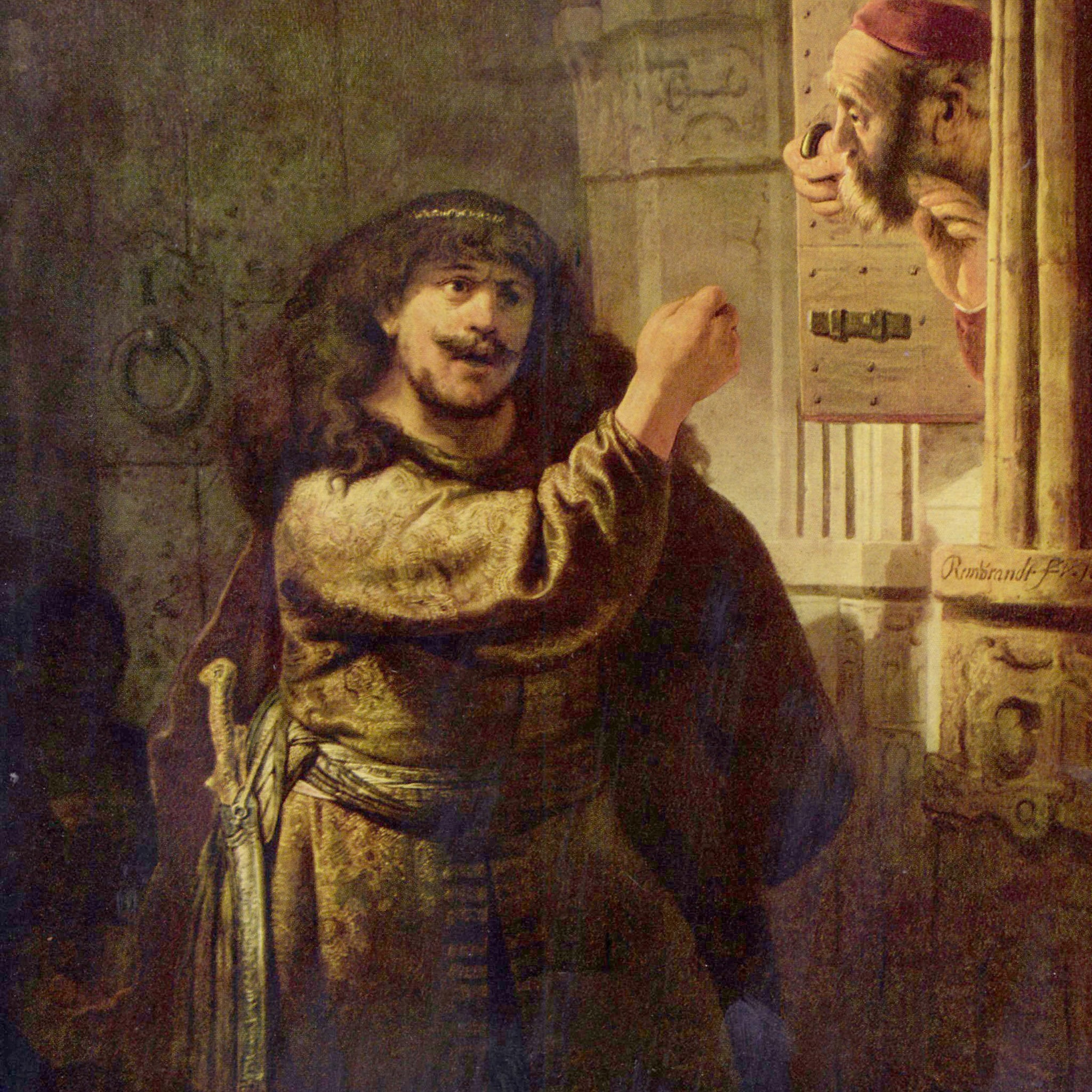 Menace de Samson à son beau-père - Rembrandt van Rijn