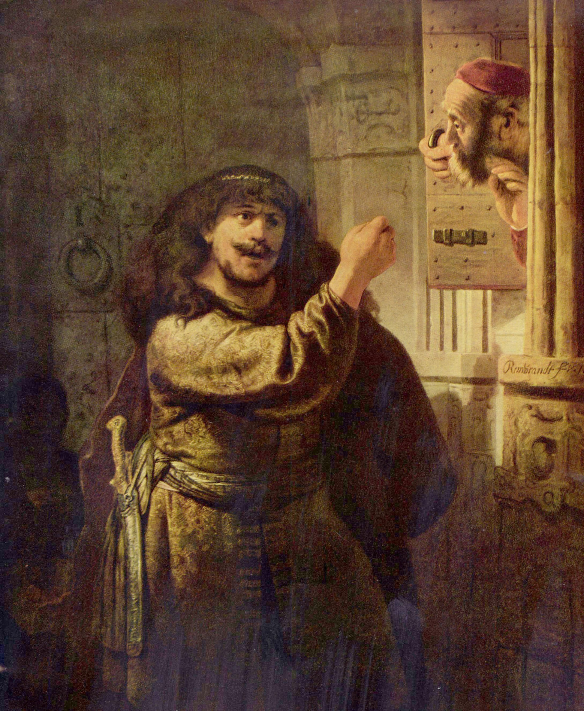 Menace de Samson à son beau-père - Rembrandt van Rijn