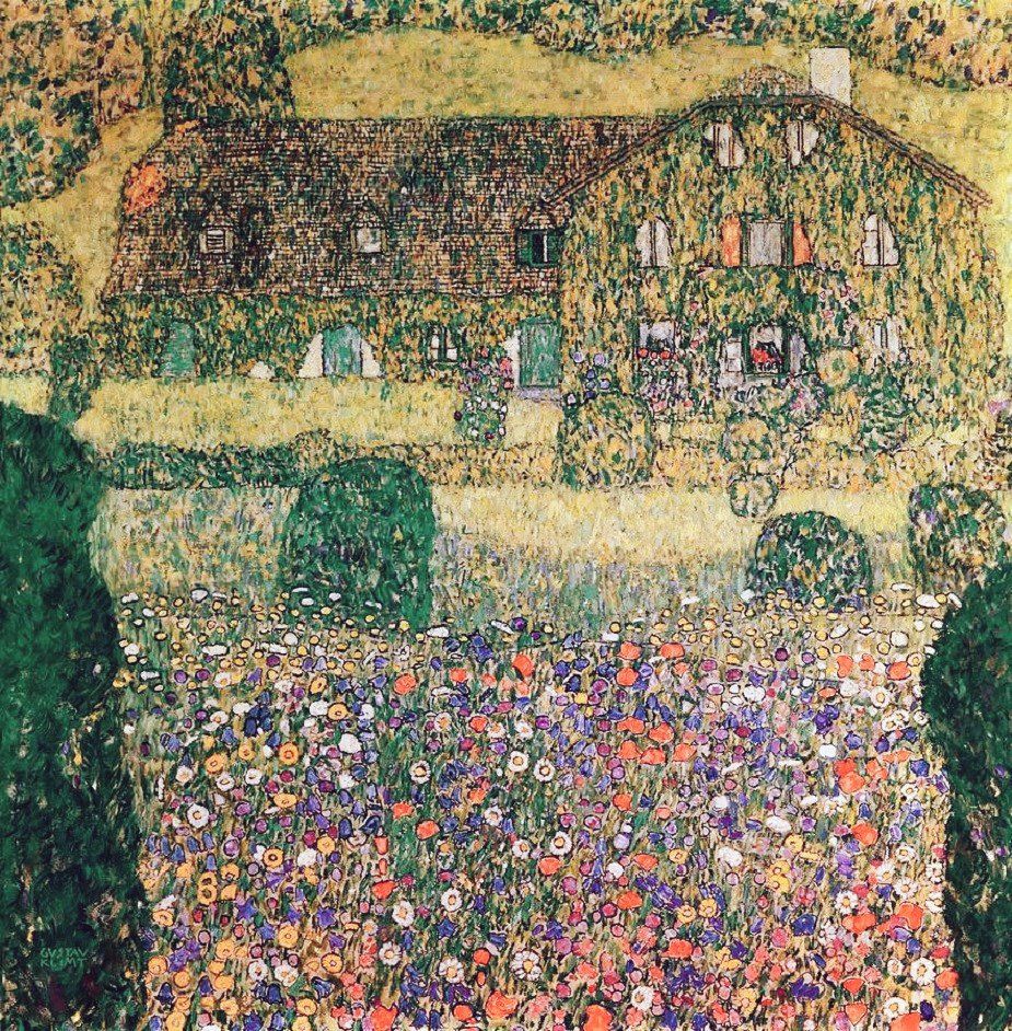 Villa sur l'Attersee - Gustav Klimt