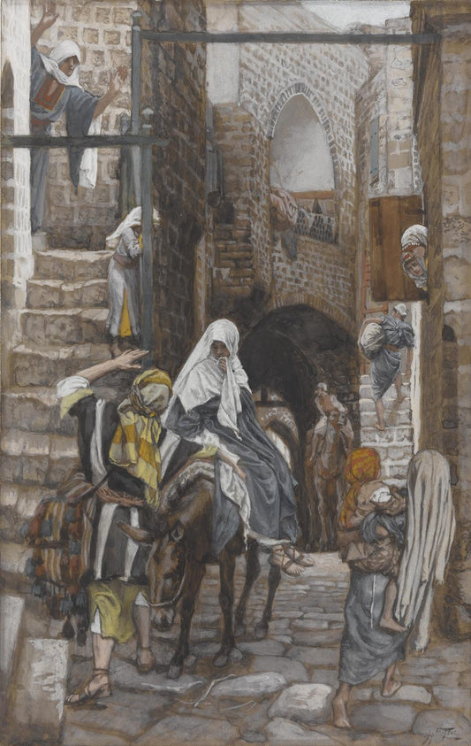 Saint Joseph cherche un gîte à Bethléem - James Tissot