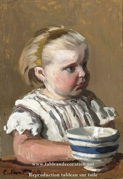 Tableau Monet - L'Enfant a la tasse