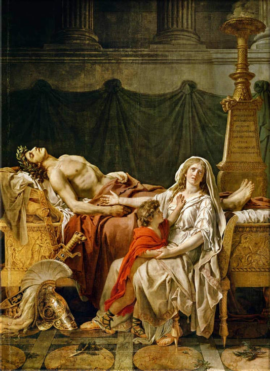 Le deuil d'Andromache - Jacque Louis David