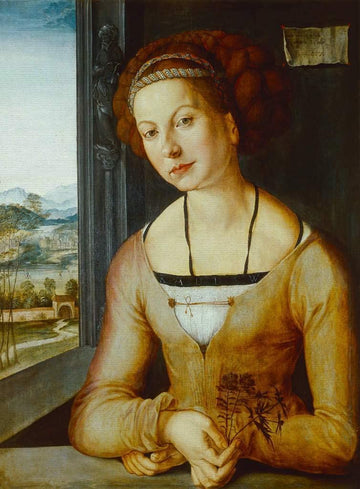 Portrait de la dénomée Fuerlegerin aux cheveux détachés - Albrecht Dürer