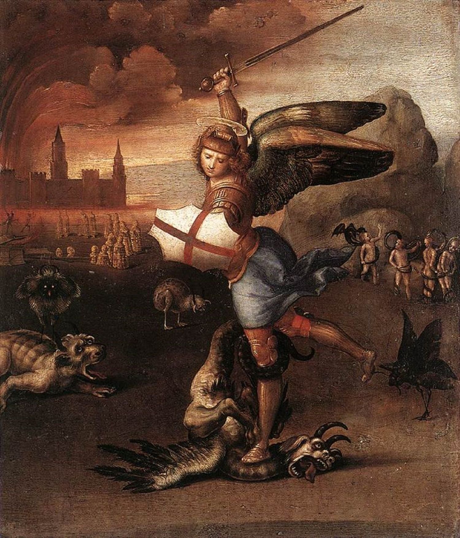 Saint Michel et le Dragon - Raphaël (peintre)