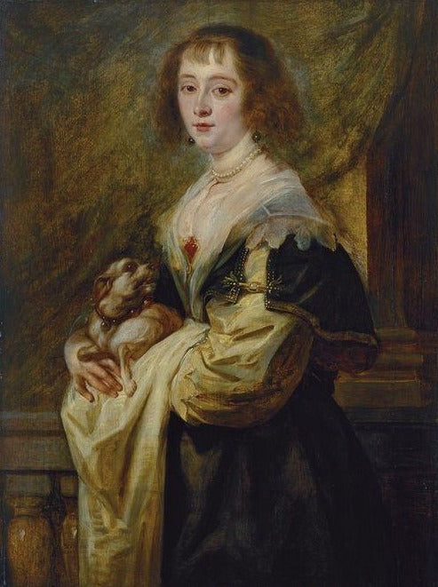 Portrait d'une dame avec un petit chien - Peter Paul Rubens