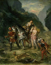 Angelica et le blessé Medoro - Eugène Delacroix