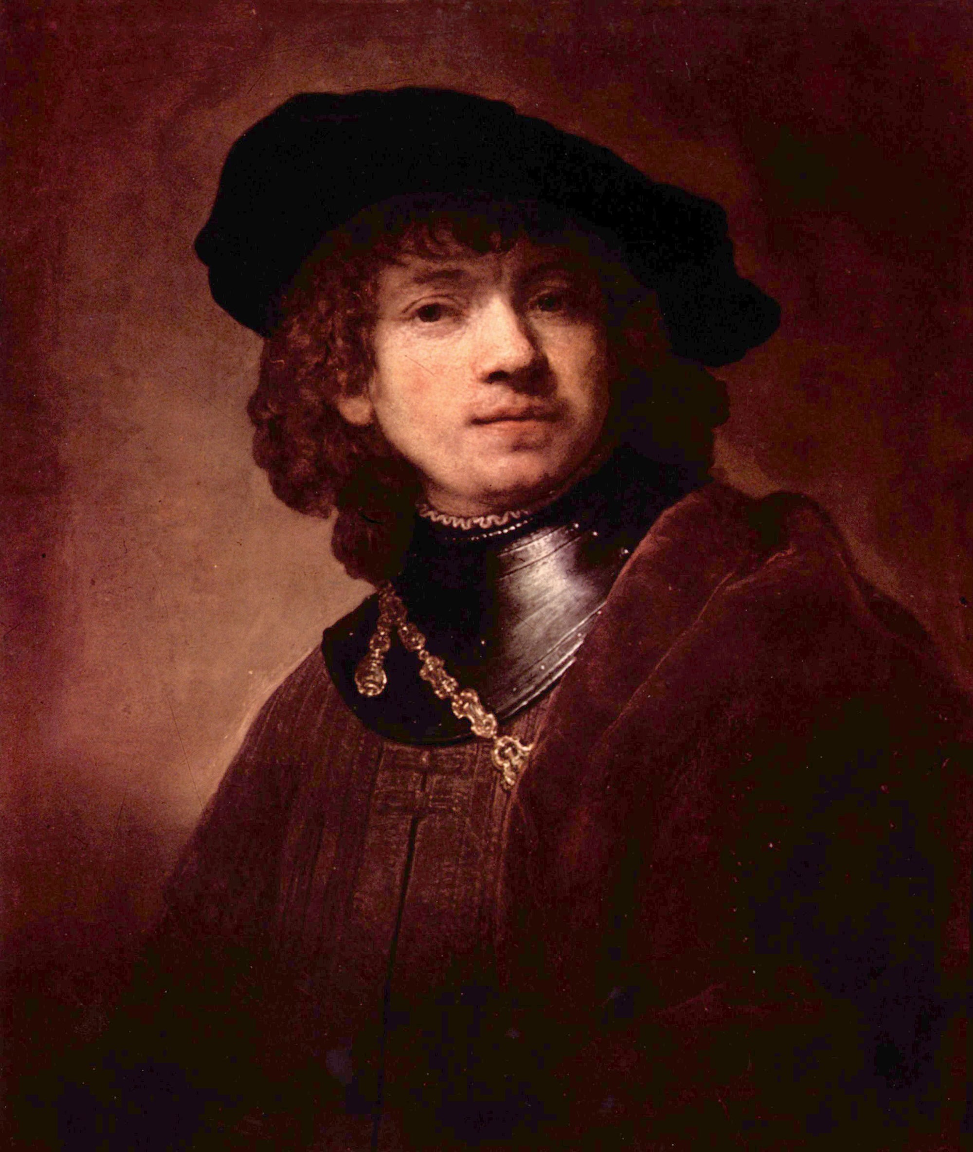 Auto-portrait en tant qu adolescent - Rembrandt van Rijn