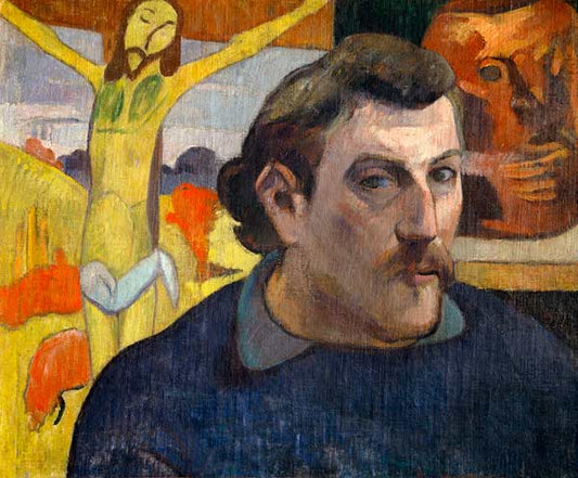 Autoportrait avec le Christ jaune - Paul Gauguin