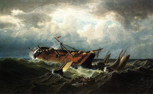 Naufrage au large de Nantucket (également connu sous le nom de Naufrage au large de Nantucket, après une tempête), 1861 - William Bradford