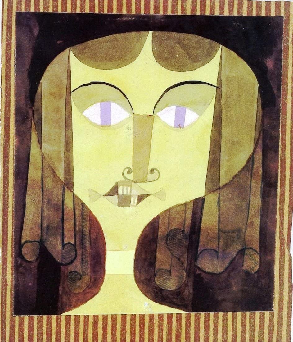 Portrait d'une femme aux yeux violets - Paul Klee