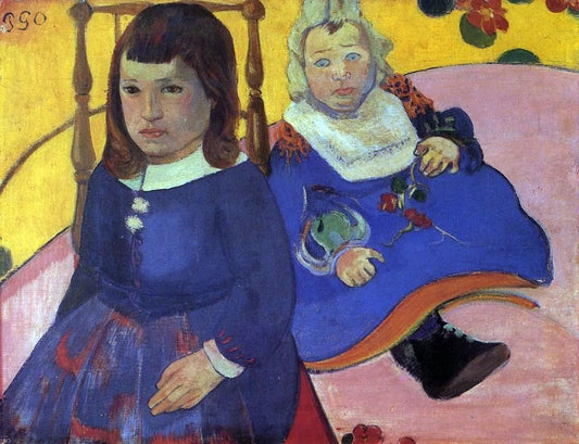 Portrait de deux enfants (Paul et Jean Schuffenecker) - Paul Gauguin