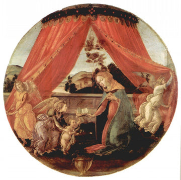 Madonne et enfant avec trois anges - Sandro Botticelli