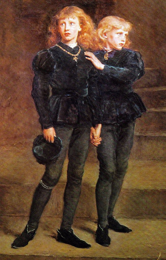 Les deux princes Édouard et Richard dans la tour - John Everett Millais