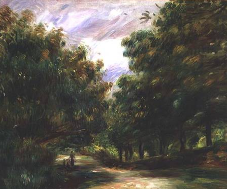 La route près de Cagnes - Pierre-Auguste Renoir