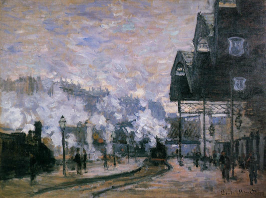 La Gare Saint-Lazare, vue extérieure - Claude Monet