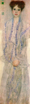 Portrait de Gertha Felssovanyi - Gustav Klimt