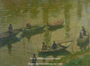 Pêcheurs dans la Seine à Poissy - Tableau Monet