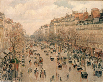 Boulevard Montmartre, soleil après-midi - Camille Pissarro