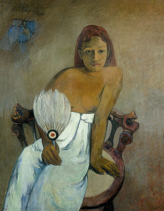 Fille avec des éventails - Paul Gauguin