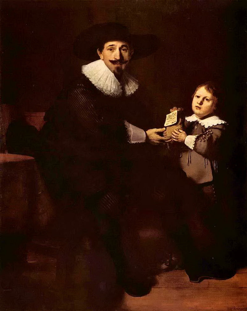 Jean Pellicorne et son fils Caspar - Rembrandt van Rijn