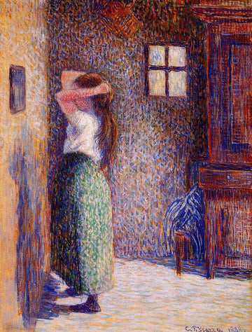 Jeune paysanne à sa toilette - Camille Pissarro