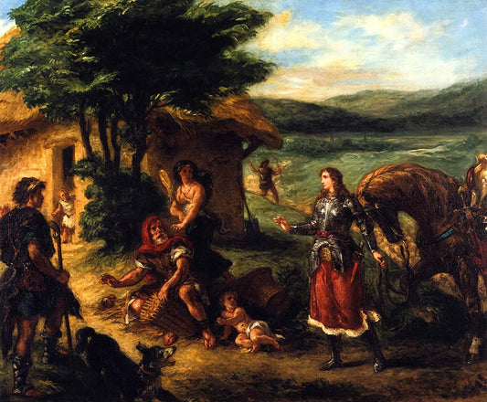 Erminia chez les bergers - Eugène Delacroix