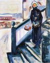 Femme sur une véranda - Edvard Munch