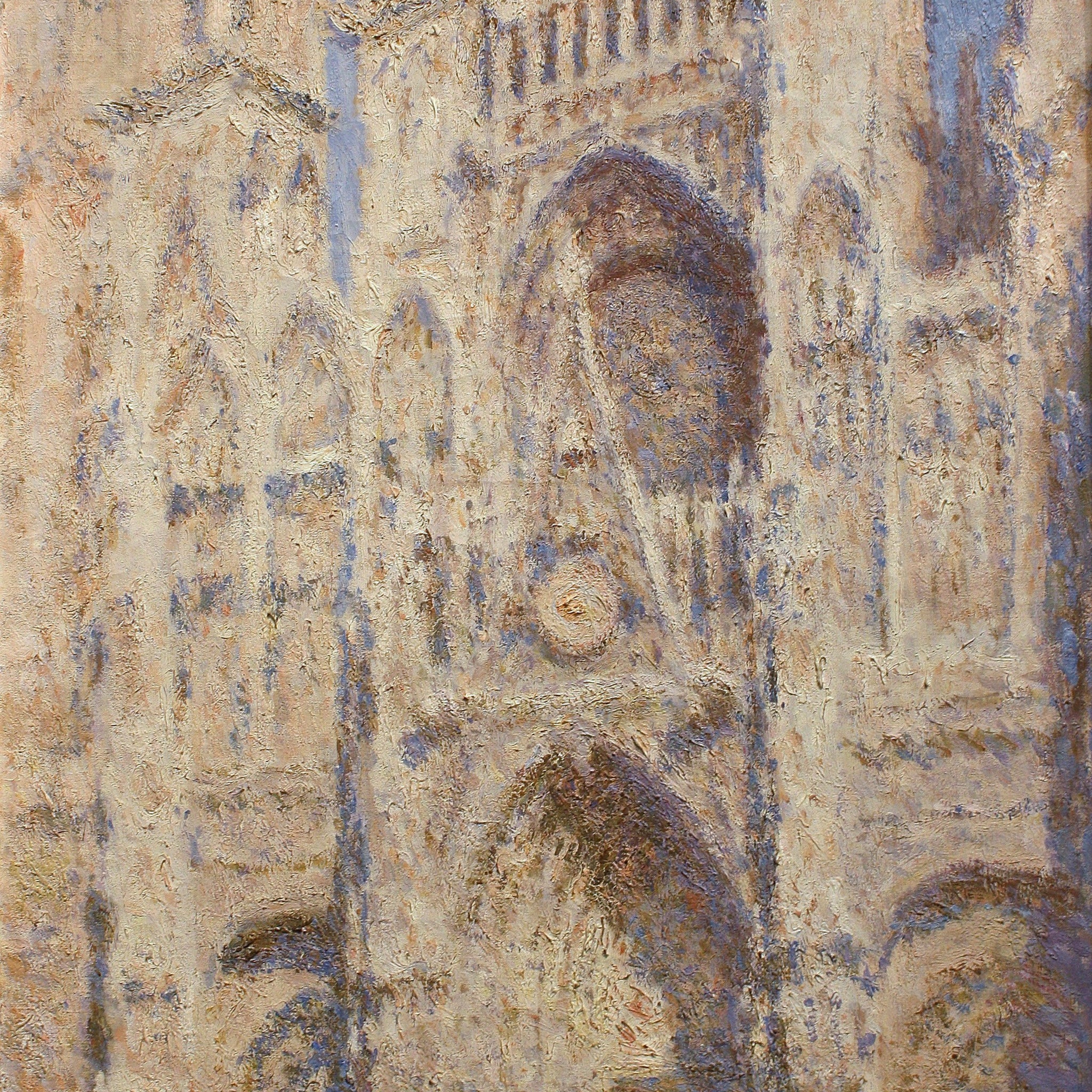 Le Portail de la cathédrale de Rouen au soleil (W1325) - Claude Monet