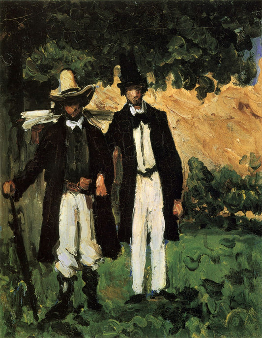 Marion et Valabregue posant pour une photo - Paul Cézanne
